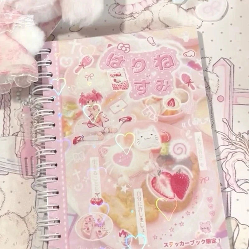 Cute Pink Aesthetic Sticker Book for Journals & Planners