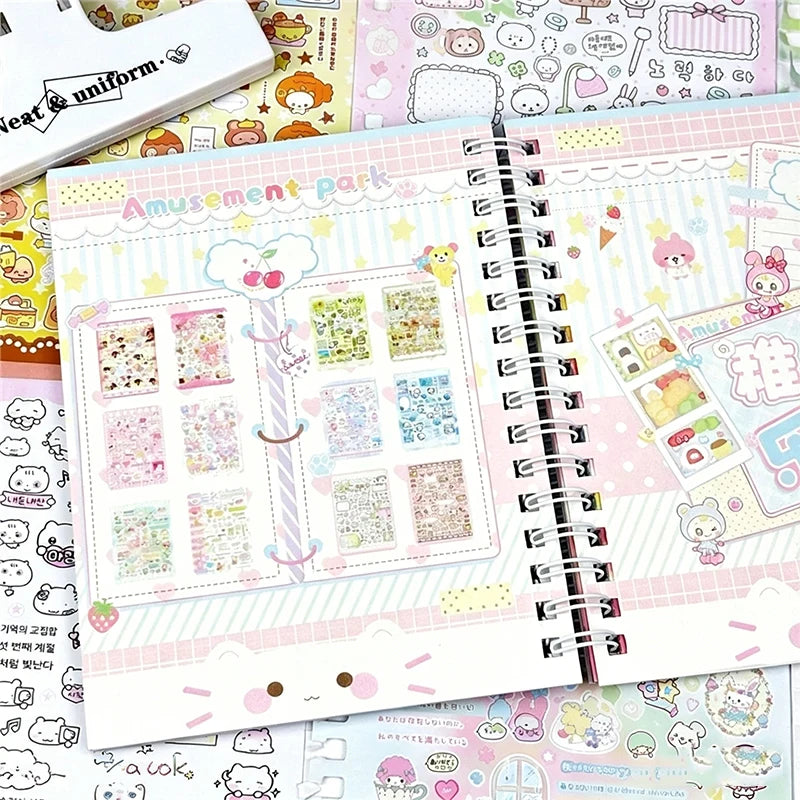 32-Page Cute Character Sticker Book for Journals & Planners