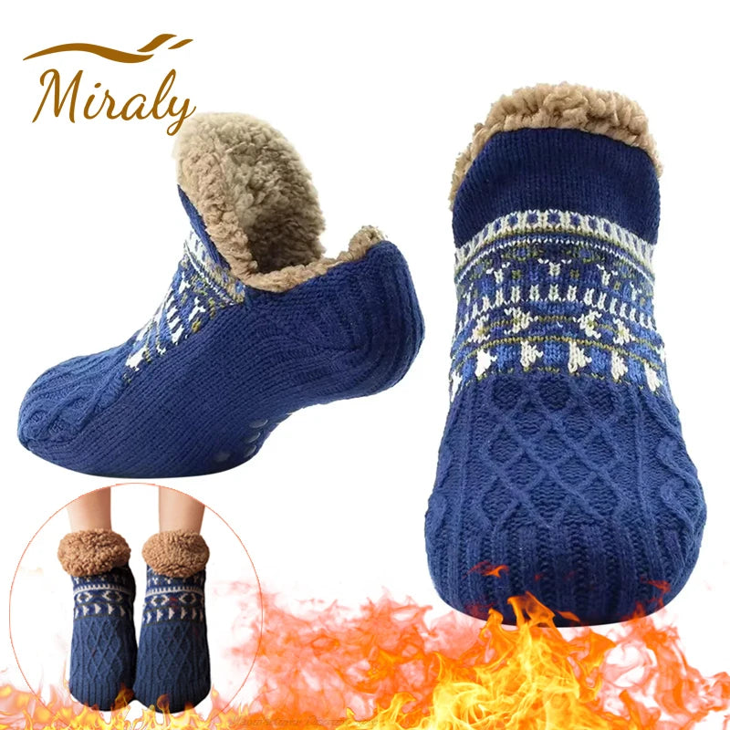 Super Warm Winter Non-Slip Floor Socks for Women & Men