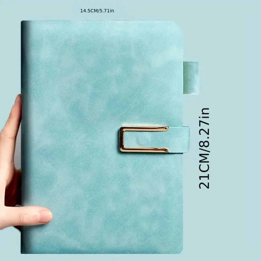 Vintage A5 Leather Notebook – Classic Journal & Daily Planner
