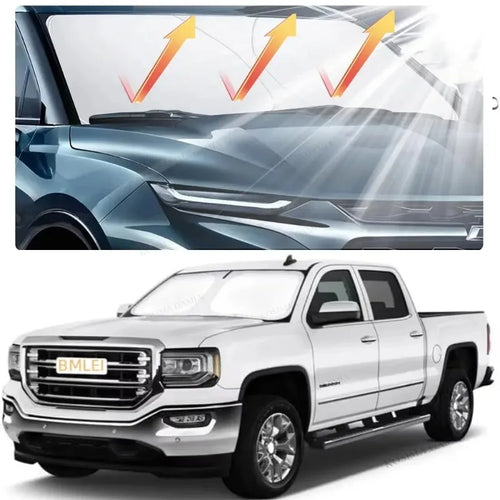 Auto Folding Car Windshield Sun Shade – Reflective Front Window Cover