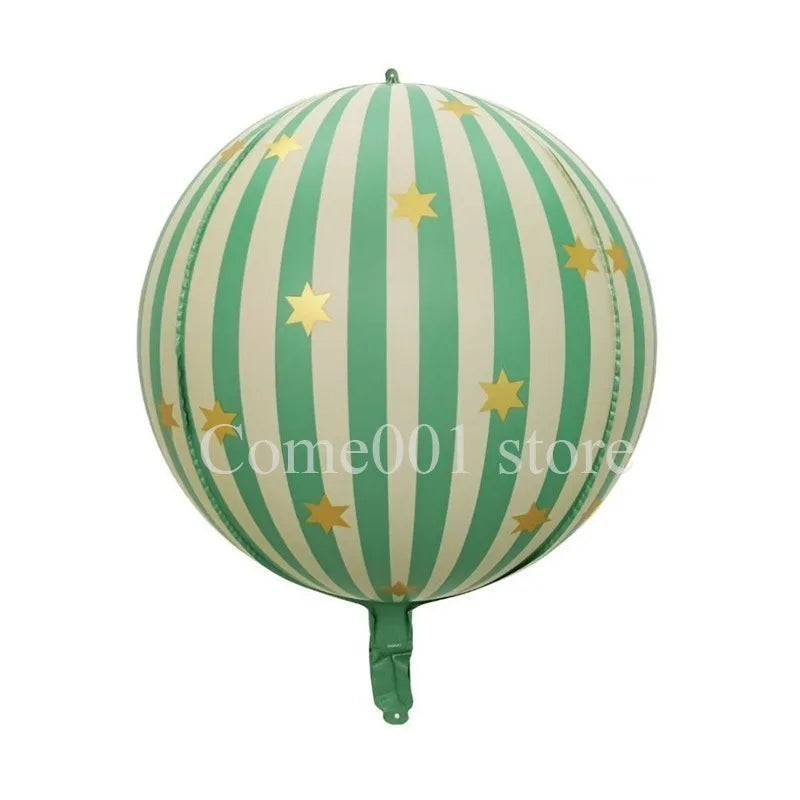 Christmas Round & Star Foil Balloons – Holiday Party Decorations