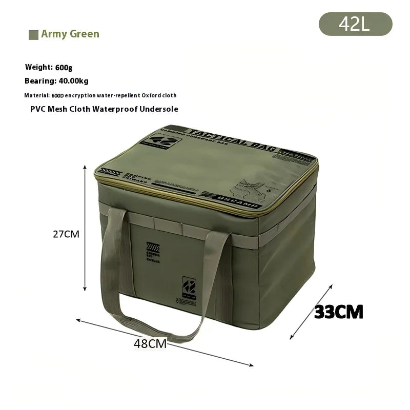 Large Capacity Insulated Storage Bag – 30L 42L 56L Foldable Organizer