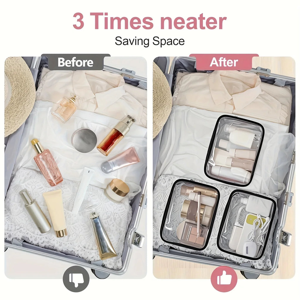 Women's Large Capacity Travel Cosmetic Organizer Bag