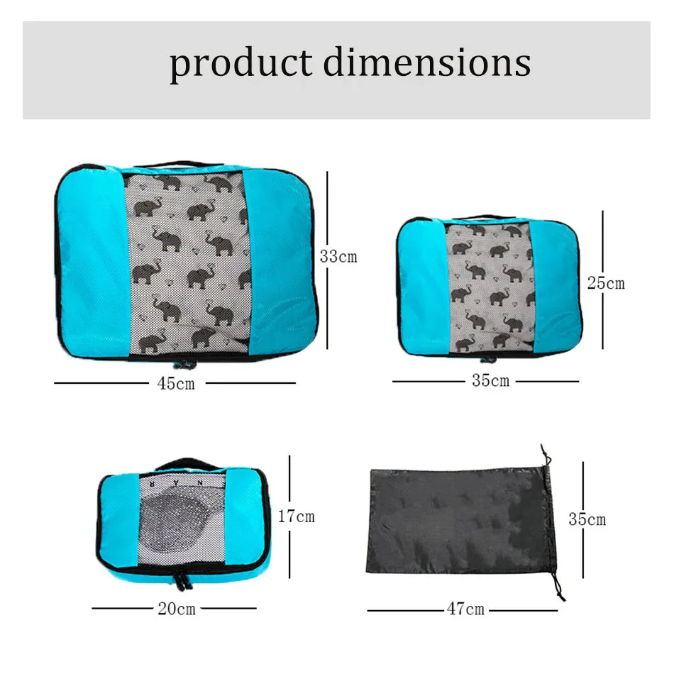 Travel Compression Packing Cubes – Luggage Organizer Bags