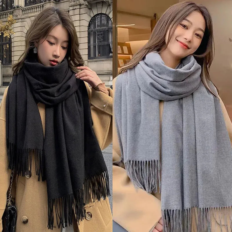 Women's Elegant Winter Scarf – Soft Warm Long Shawl