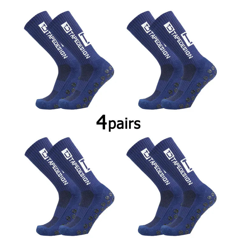 Anti-Slip Football Grip Socks – Mid-Calf Sports Training Socks