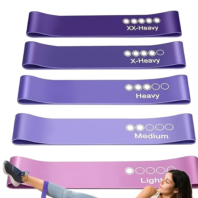 5-Piece Yoga Resistance Bands Set – Stretching & Strength Training
