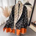 Women's Warm Patterned Poncho Shawl & Wrap