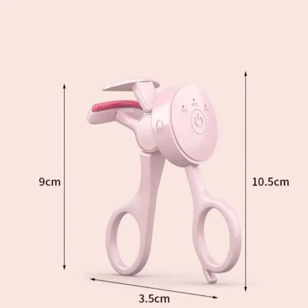 Rechargeable Heated Eyelash Curler with Temperature Control