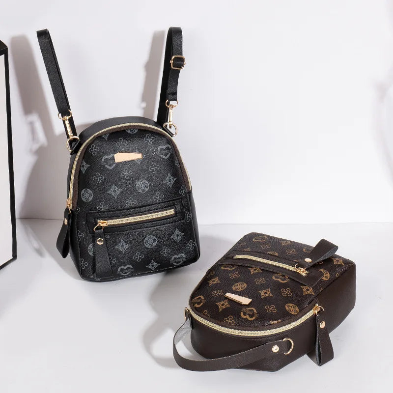 Women's Floral Pattern Mini Fashion Backpack