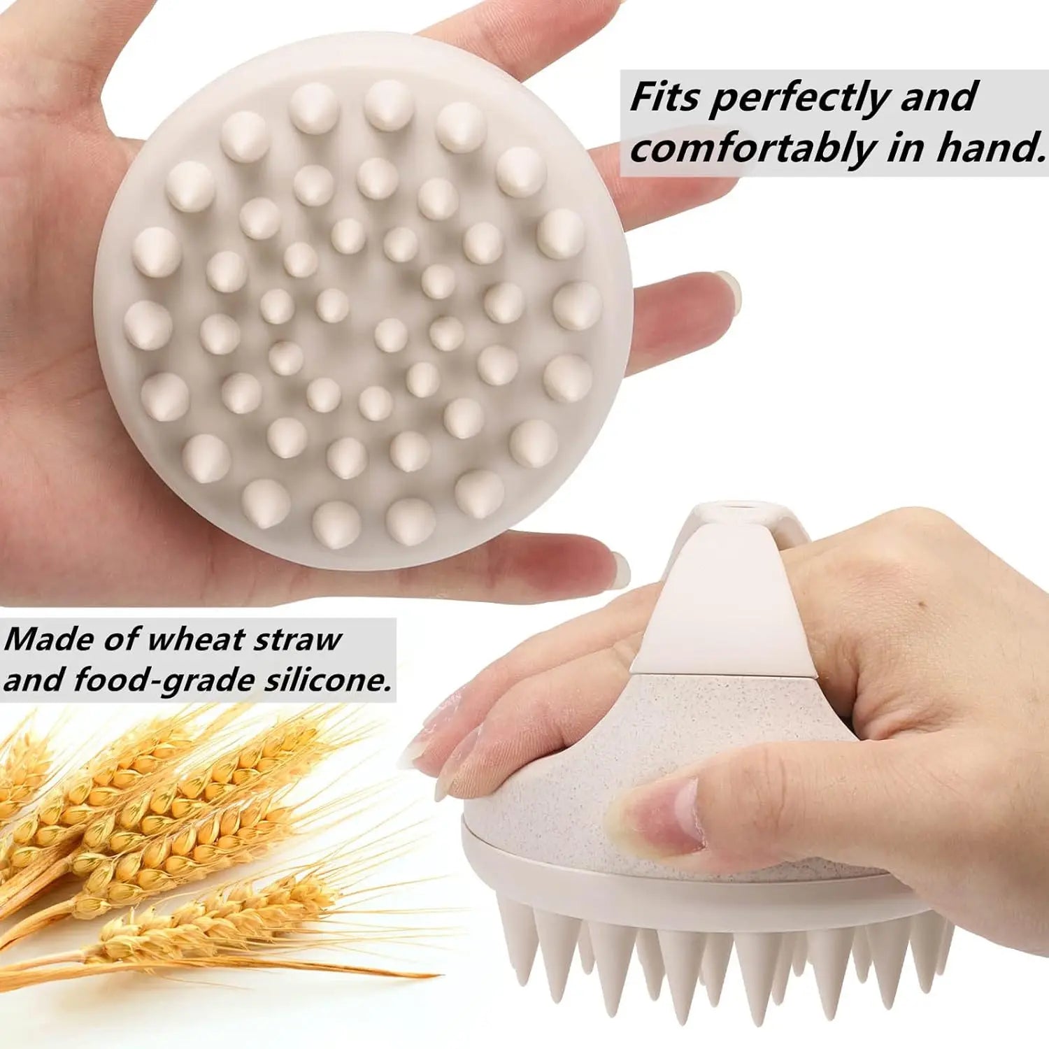 Silicone Scalp Massager Shampoo Brush for Hair Washing