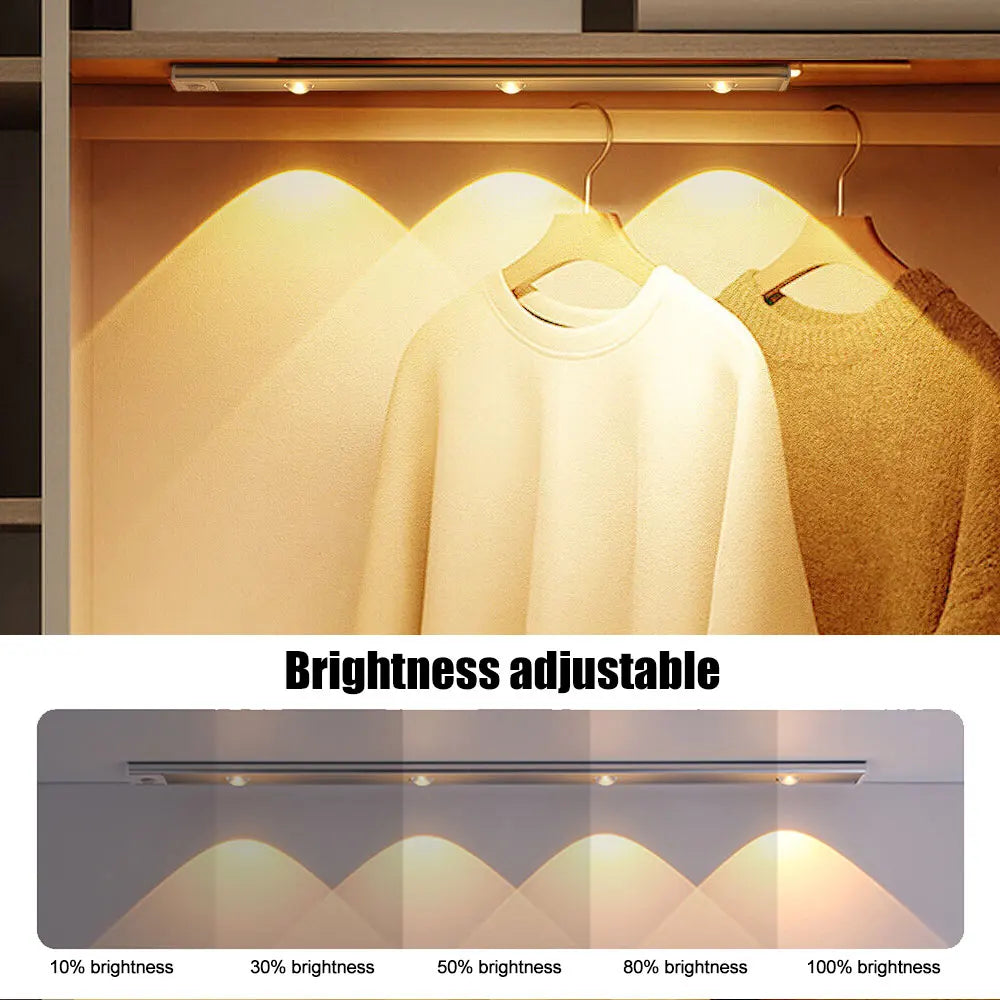 Rechargeable Motion Sensor LED Bar Light – Wireless Under Cabinet Lamp