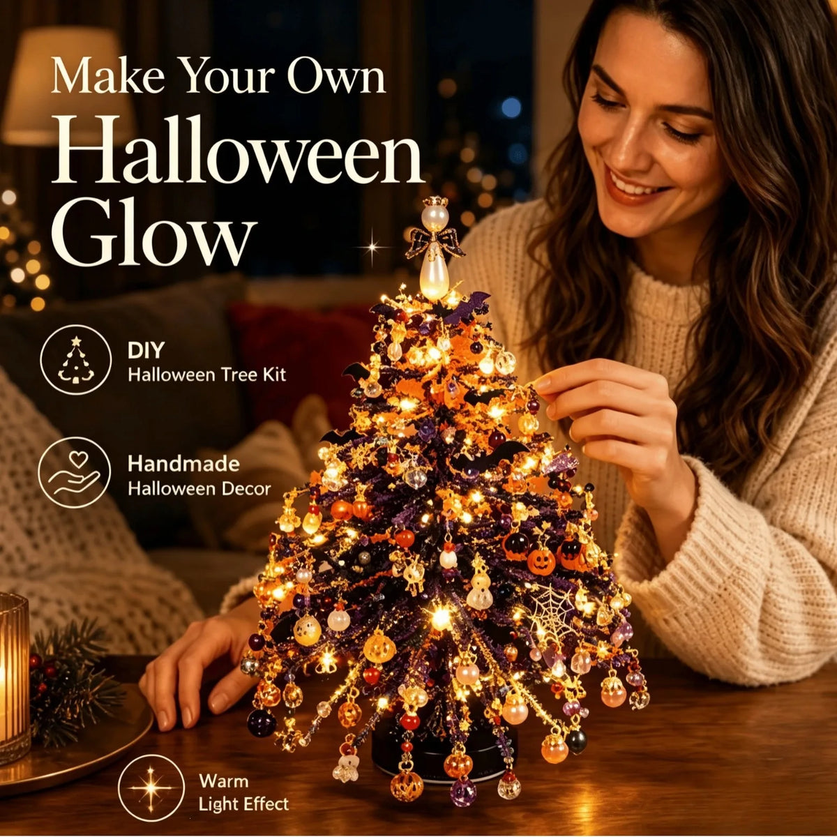 DIY Beaded Christmas Tree Kit – Handmade Holiday Decoration