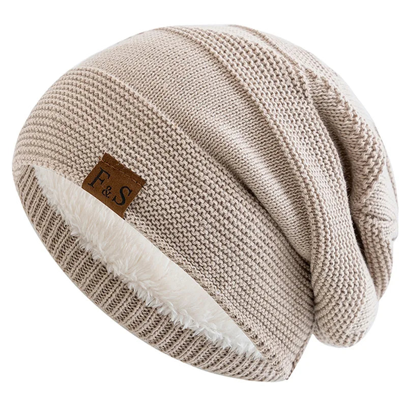 Unisex Fleece-Lined Winter Beanie Hat