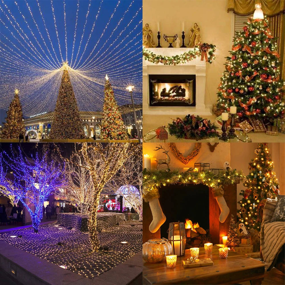 LED Christmas String Lights – 5M to 100M Fairy Lights for Holiday Decor