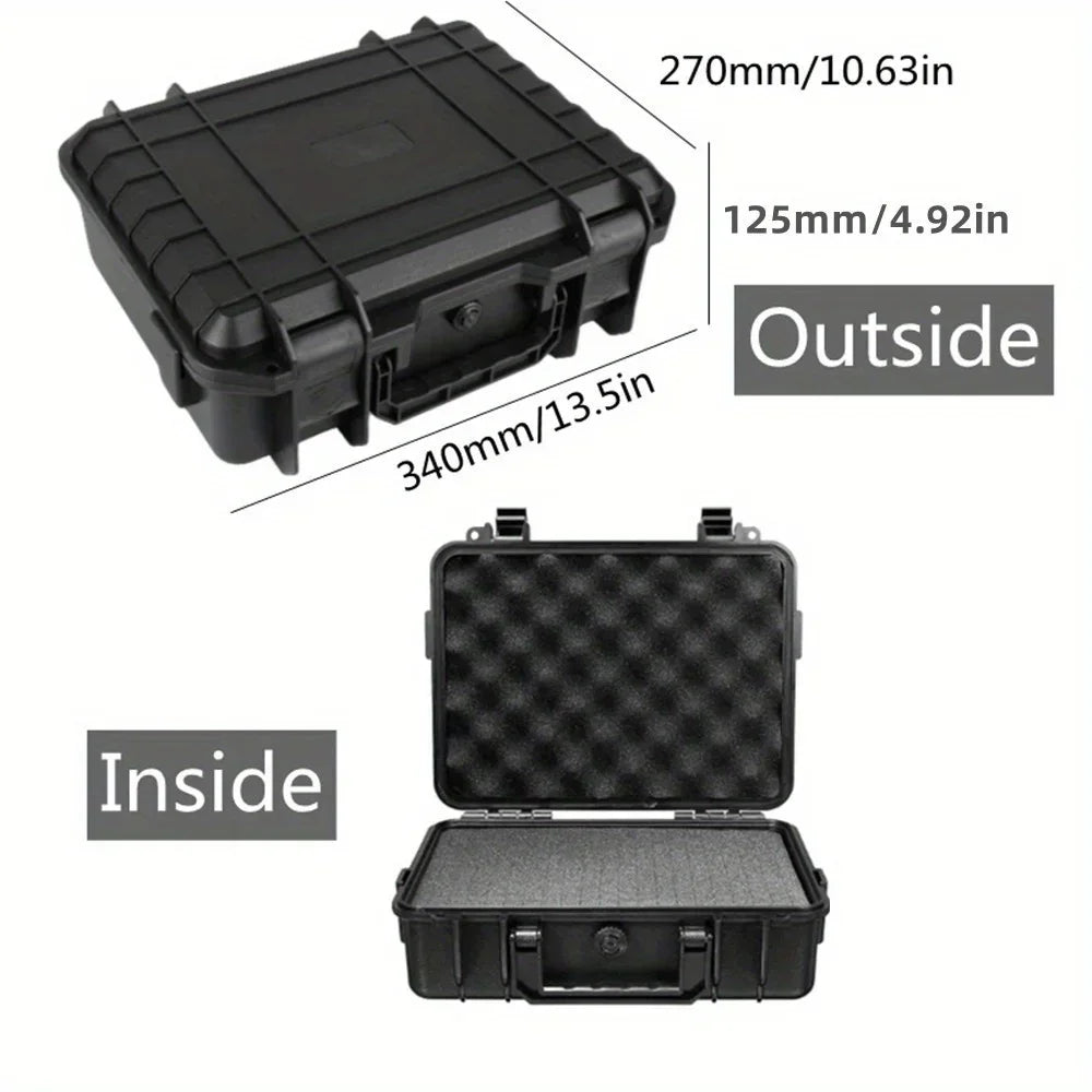 Protective Hard Carry Case with Foam Insert – Portable Equipment Storage Box