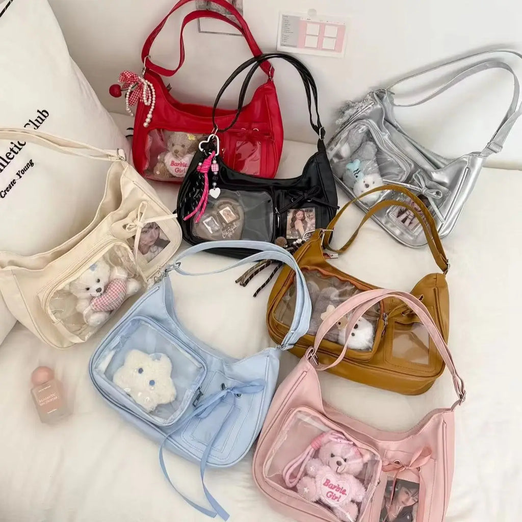 Women's Transparent Printed Casual Tote Bag