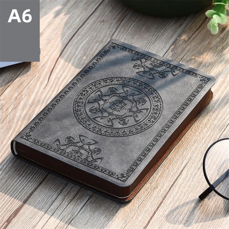 Vintage Leather Notebook – Portable Writing Journal & Diary