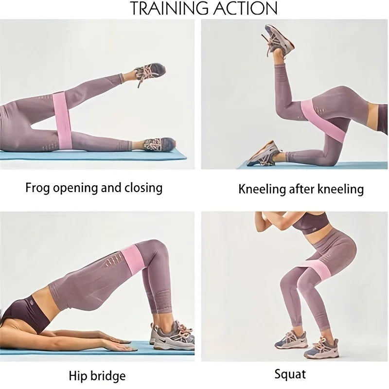 Fabric Resistance Bands for Legs & Glutes – Non-Slip Workout Bands