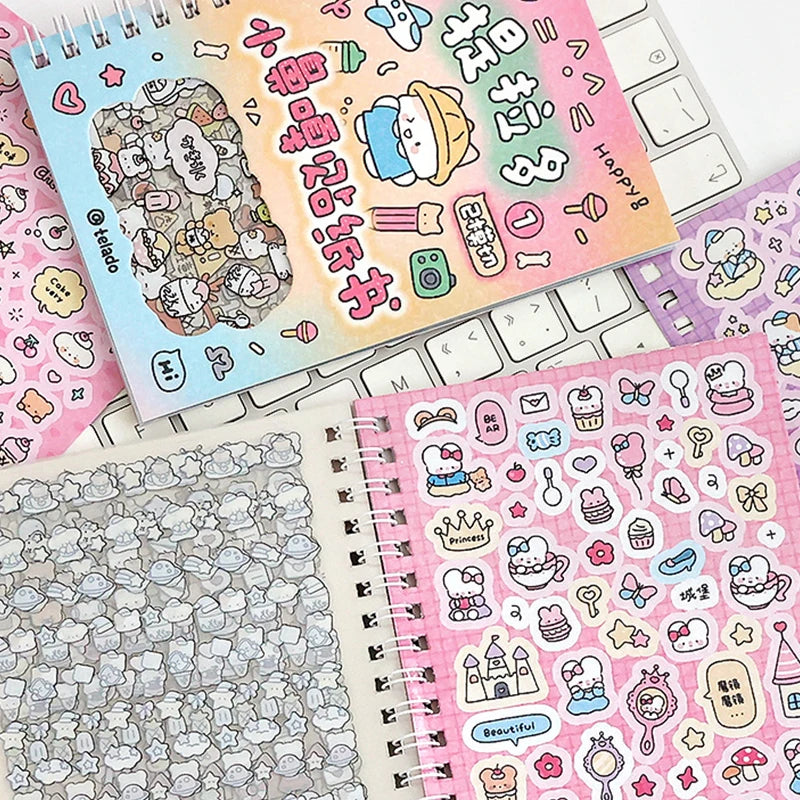 Cute K-Pop Decorative Sticker Book – Washi Paper Journal Stickers