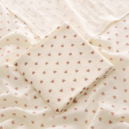100×100cm Cotton Muslin Baby Swaddle Blanket – Soft Newborn Receiving Wrap