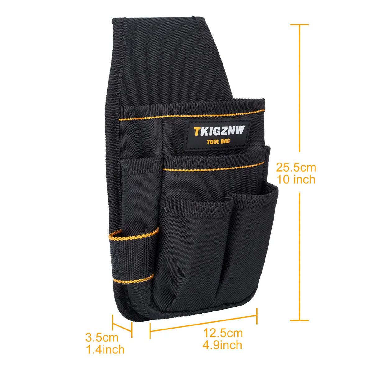 Multi-Pocket Tool Belt Pouch with Screwdriver Loops