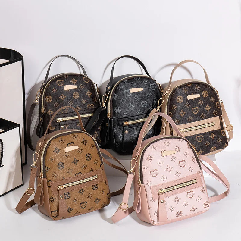 Women's Floral Pattern Mini Fashion Backpack