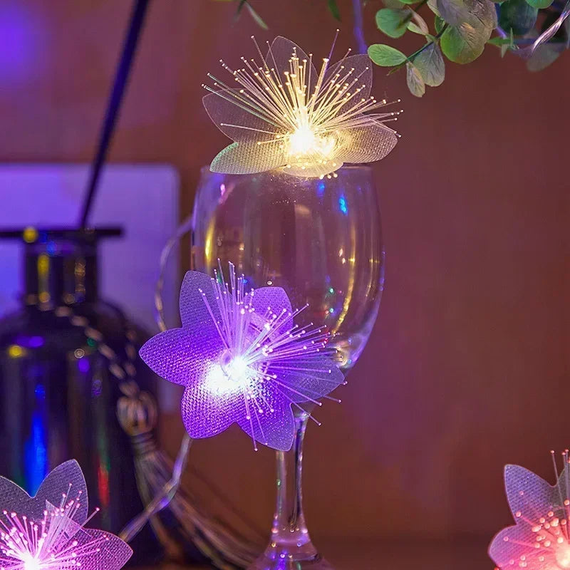 LED Fiber Optic Fairy Lights – Battery Operated Christmas Garland