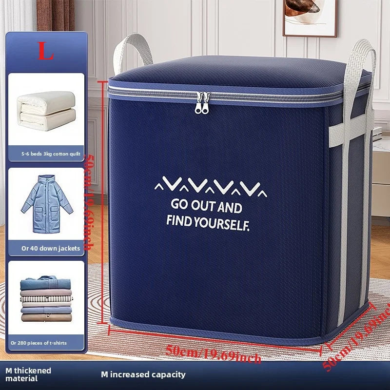 Large Clothes Storage Bag with Reinforced Handles – Foldable Home Organizer