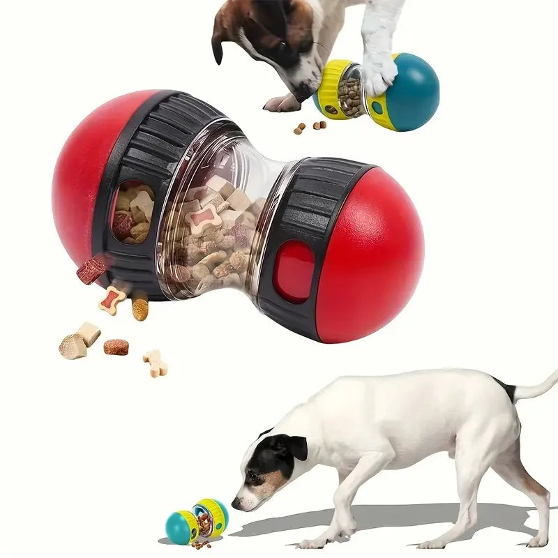 Interactive Rolling Dog Treat Dispenser Toy