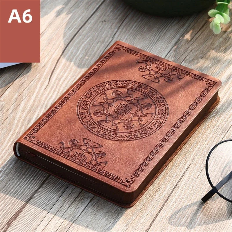 Vintage Leather Notebook – Portable Writing Journal & Diary