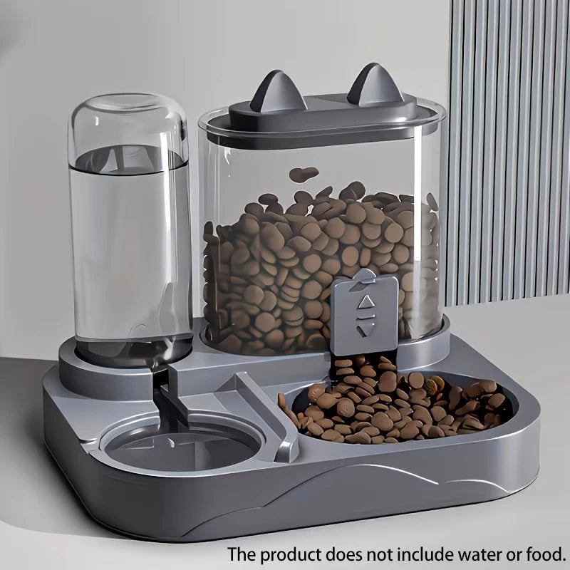 2-in-1 Automatic Pet Feeder & Water Dispenser for Dogs and Cats