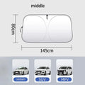 Auto Folding Car Windshield Sun Shade – Reflective Front Window Cover