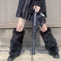Women's Faux Fur Leg Warmers – Cozy Winter Boot Covers