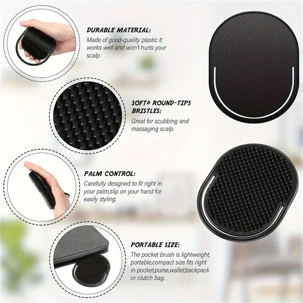 Pocket Hair & Beard Brush for Men