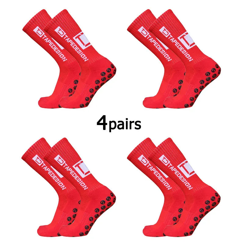Anti-Slip Football Grip Socks – Mid-Calf Sports Training Socks