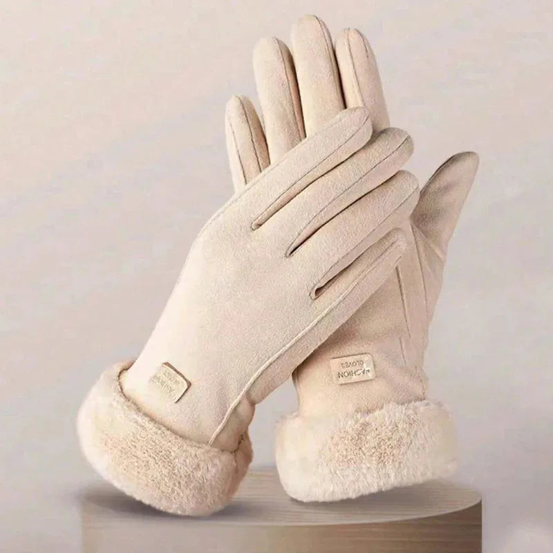 Women's Warm Touchscreen Winter Gloves – Windproof Fleece-Lined Gloves
