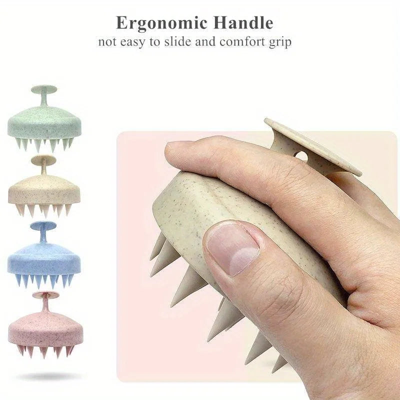 Soft Silicone Scalp Massager & Shampoo Brush