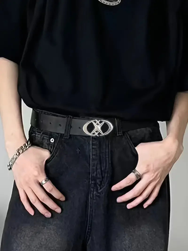 Women's Oval Metal Buckle Fashion Belt
