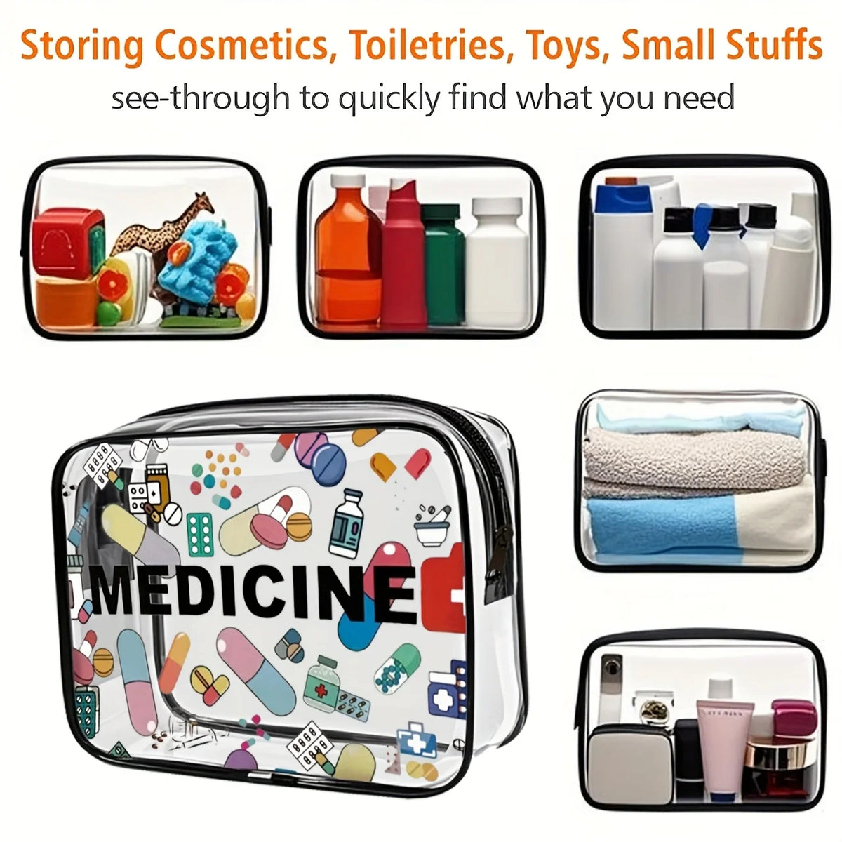 Women's Large Capacity Travel Cosmetic Organizer Bag