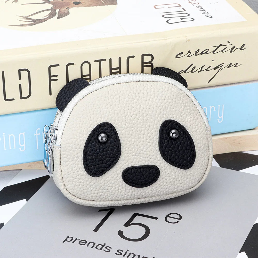 Women's Round Mini Coin Purse with Double Zipper