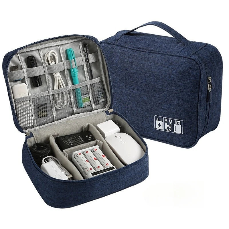 Waterproof Travel Cable Organizer Bag for Chargers & Electronic Accessories