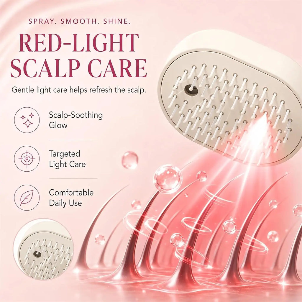 Electric Scalp Massager Comb with Spray Function