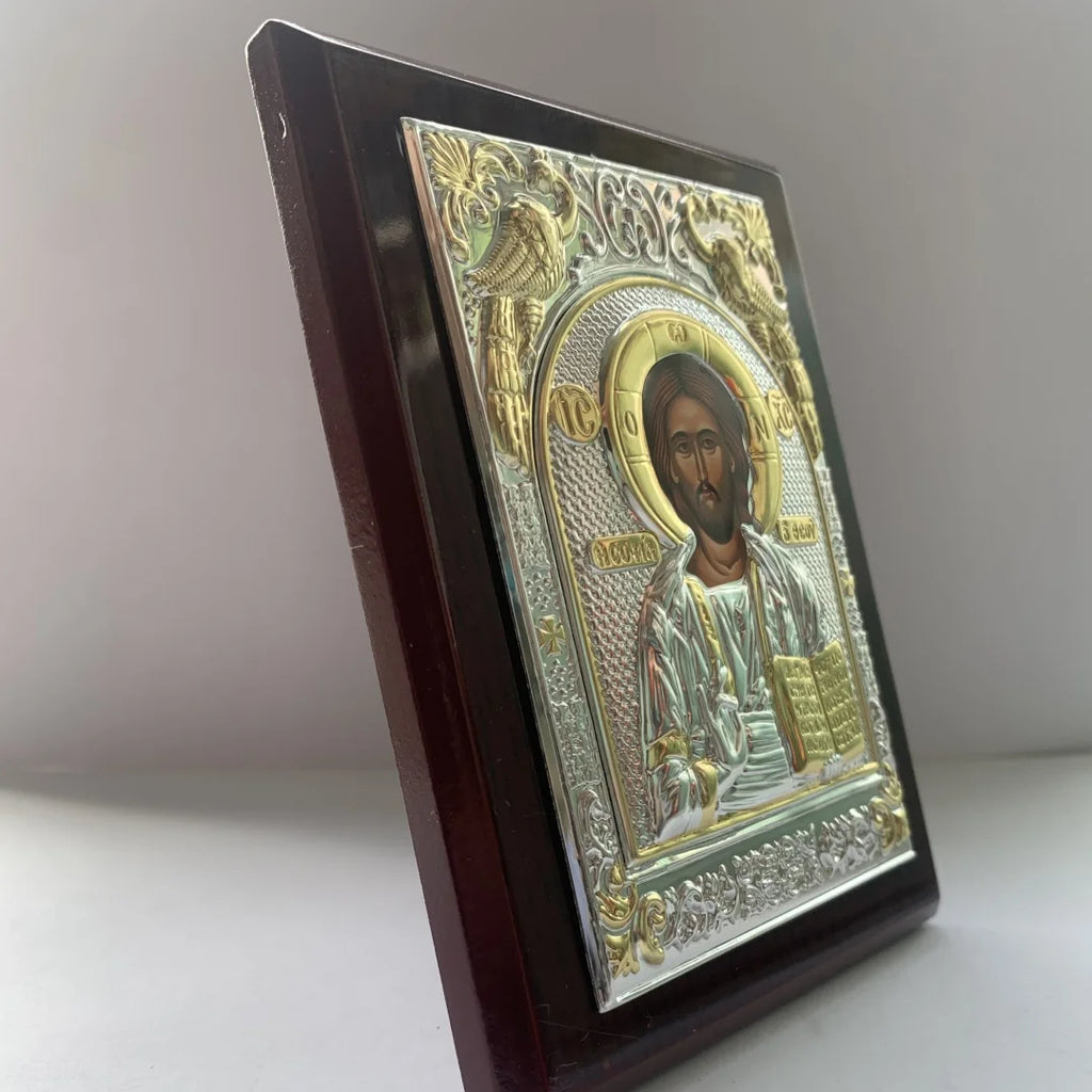 Wooden Jesus Icon – Christian Christmas Home Decor
