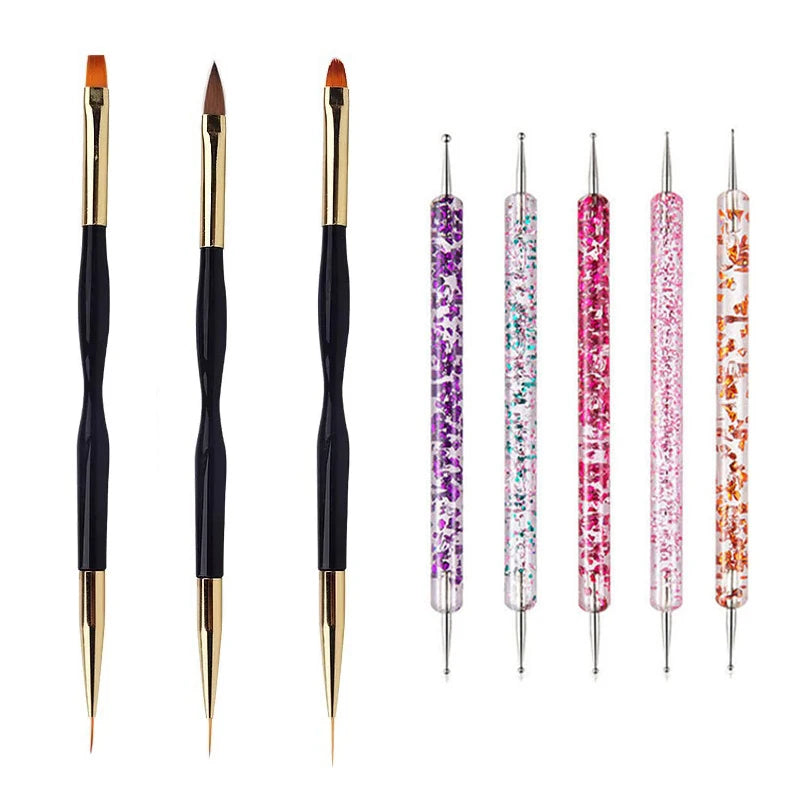 5–20PCS Nail Art Brush Set for Detailed Nail Designs