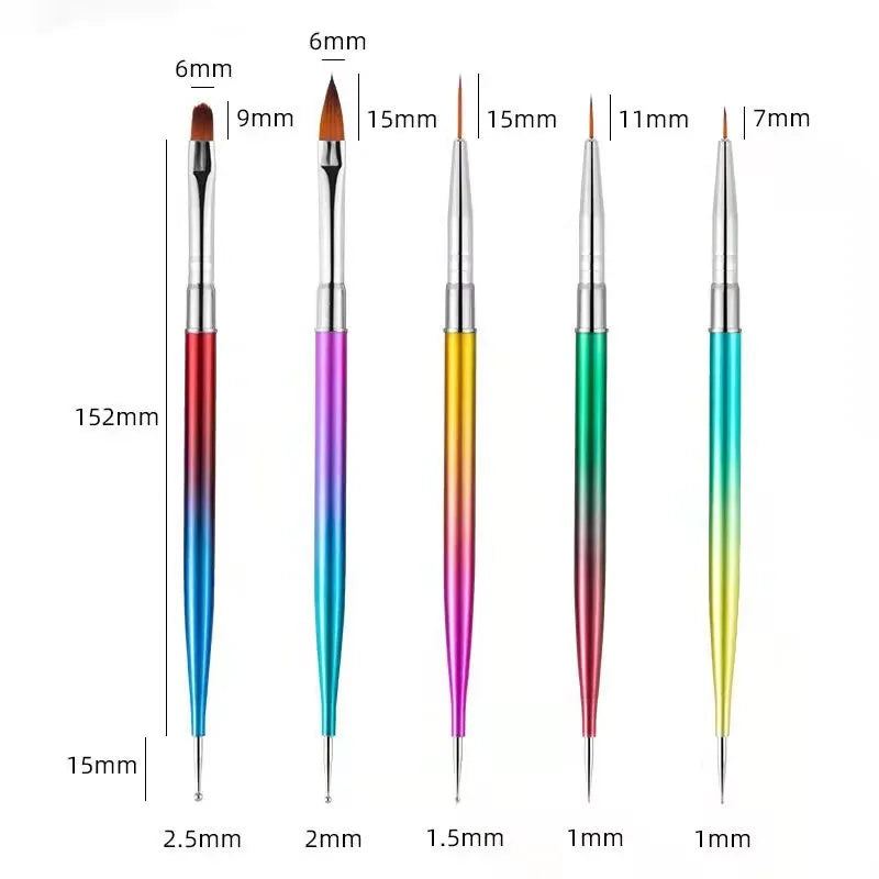 5–20PCS Nail Art Brush Set for Detailed Nail Designs