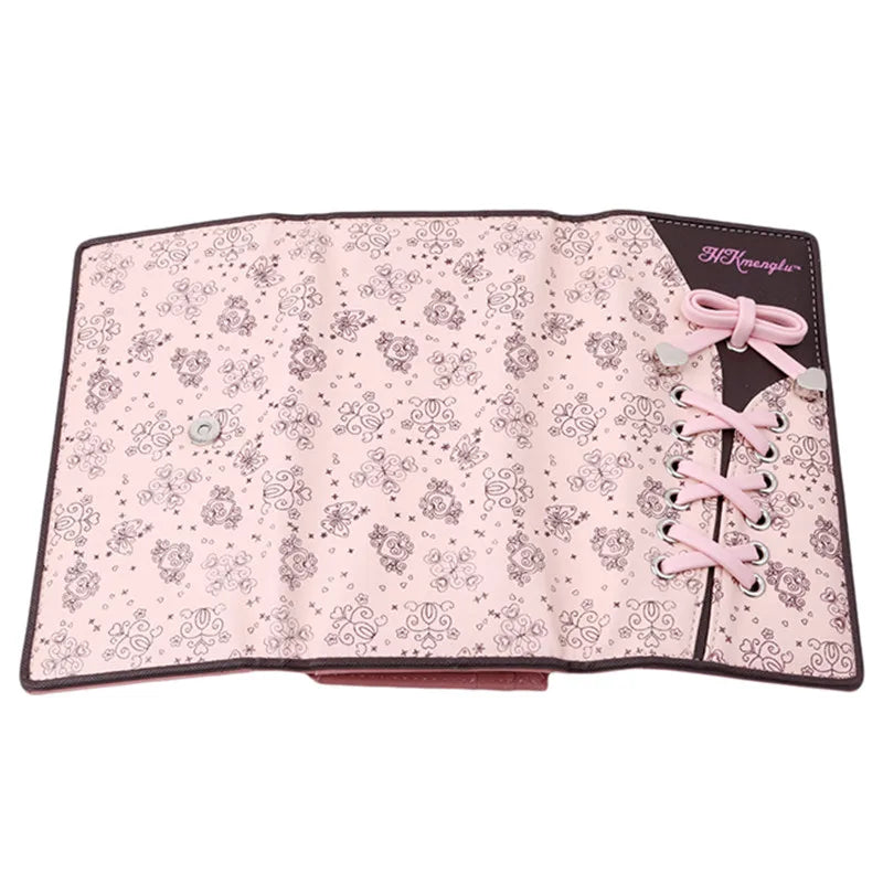 Women's Pink Long Wallet with Multiple Card Slots