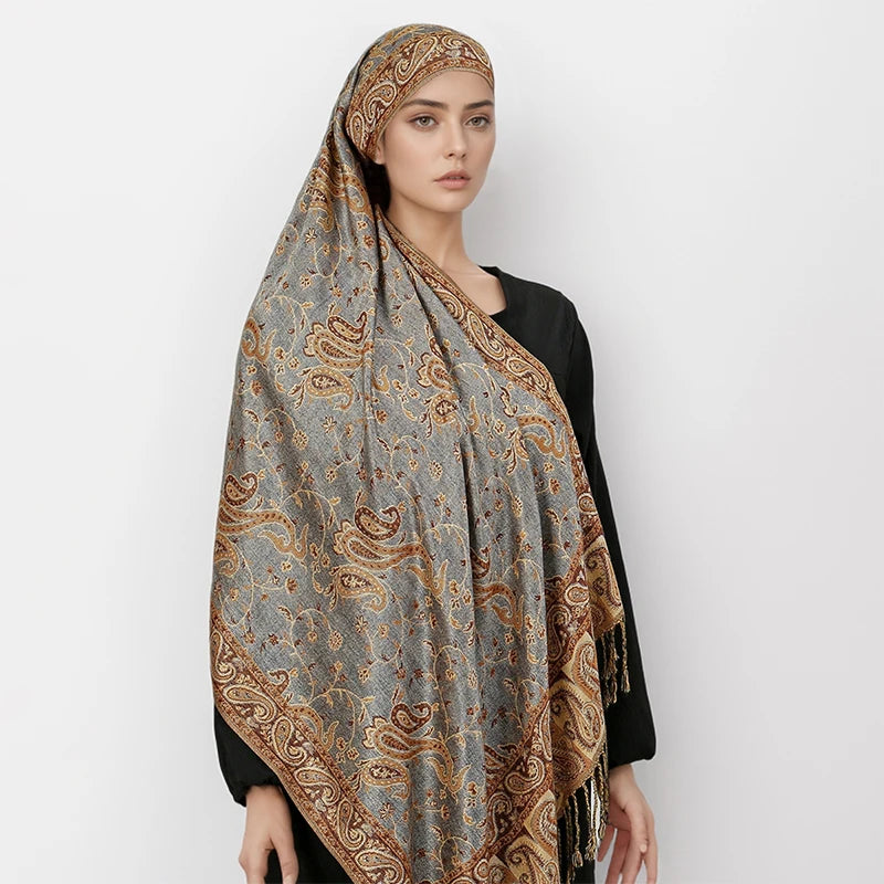 Women's Bohemian Paisley Pashmina Shawl & Wrap Scarf