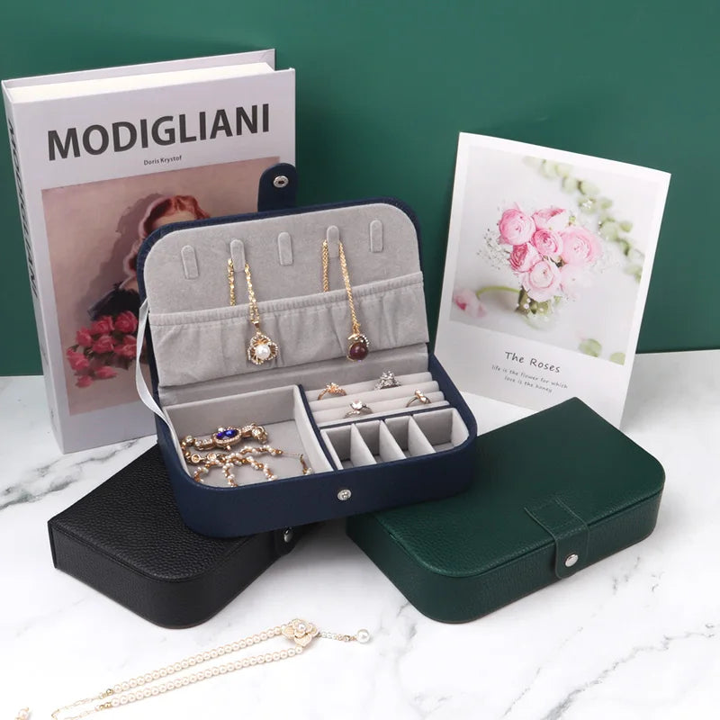 Portable Travel Jewelry Organizer Case